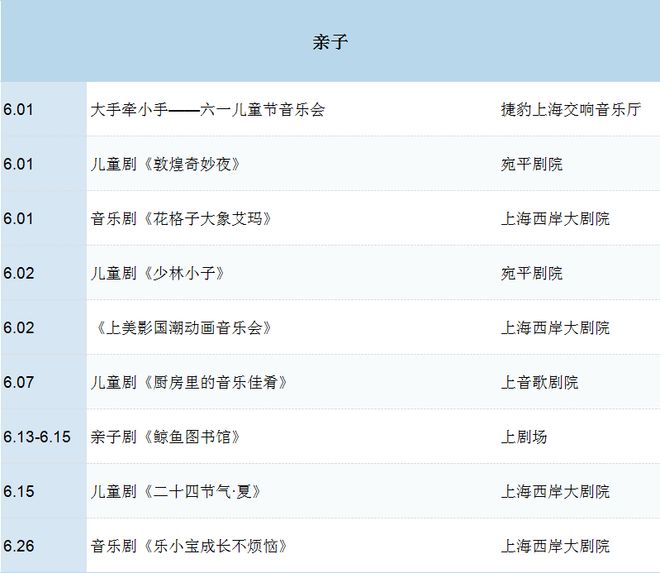 艺夏全攻略！一键解锁精彩好戏j9九游会入口探徐汇 6月(图4)